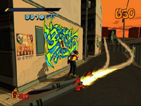 Jet Set Radio sur Sega Dreamcast